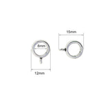 Maxbell 50 Pieces Hollow Bail Hanger Dangle Spacer Beads Fitting European Bracelet