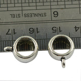 Maxbell 50 Pieces Hollow Bail Hanger Dangle Spacer Beads Fitting European Bracelet