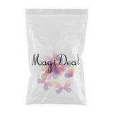 Maxbell 10Pcs Chiffon Butterfly Flatback Charms Embellishments DIY Hair Colored