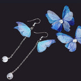 Maxbell 10Pcs Chiffon Butterfly Flatback Charms Embellishments DIY Hair Colored