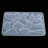 Maxbell Geometric Crystal Silicone Molds Jewelry Making Moulds DIY Crafts 12.1x8cm