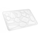 Maxbell Geometric Crystal Silicone Molds Jewelry Making Moulds DIY Crafts 12.1x8cm