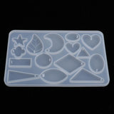 Maxbell Geometric Crystal Silicone Molds Jewelry Making Moulds DIY Crafts 12.1x8cm