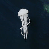 Maxbell 5pcs assorted 3D resin jellyfish filler ornaments for crystal ocean crafts