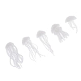 Maxbell 5pcs assorted 3D resin jellyfish filler ornaments for crystal ocean crafts