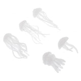 Maxbell 5pcs assorted 3D resin jellyfish filler ornaments for crystal ocean crafts