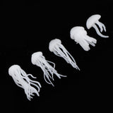 Maxbell 5pcs assorted 3D resin jellyfish filler ornaments for crystal ocean crafts
