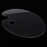 Maxbell Clear Acrylic Paint Tray Palette for Watercolor Oil Acrylic Paint Art Oval