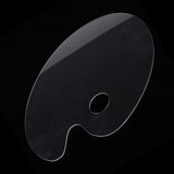 Maxbell Clear Acrylic Paint Tray Palette for Watercolor Oil Acrylic Paint Art Oval