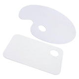 Maxbell Clear Acrylic Paint Tray Palette for Watercolor Oil Acrylic Paint Art Oval
