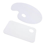 Maxbell Clear Acrylic Paint Tray Palette for Watercolor Oil Acrylic Paint Art Oval