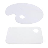 Maxbell Clear Acrylic Paint Tray Palette for Watercolor Oil Acrylic Paint Art Oval