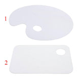 Maxbell Clear Acrylic Paint Tray Palette for Watercolor Oil Acrylic Paint Art Oval
