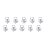 Maxbell 10 Pieces Pearl Screw Eye Pin Bail Peg Pendants Jewelry Making Findings 4mm