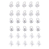 Maxbell 10 Pieces Bail Clasp with Cup Pin Beads Cap with Loop Findings plum blossom