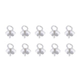 Maxbell 10 Pieces Bail Clasp with Cup Pin Beads Cap with Loop Findings plum blossom