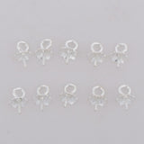 Maxbell 10 Pieces Bail Clasp with Cup Pin Beads Cap with Loop Findings plum blossom