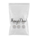 Maxbell 925 Silver Large Hole Loose Spacer Bead DIYJewellery Making Finding  4mm 6pcs