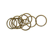 Max 100Pcs Steel Strong 20mm Key Chain Spare Split Key Rings Bronze