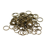 Max 100Pcs Steel Strong 20mm Key Chain Spare Split Key Rings Bronze