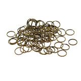 Max 100Pcs Steel Strong 20mm Key Chain Spare Split Key Rings Bronze