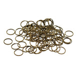 Max 100Pcs Steel Strong 20mm Key Chain Spare Split Key Rings Bronze