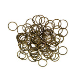 Max 100Pcs Steel Strong 20mm Key Chain Spare Split Key Rings Bronze
