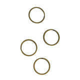 Max 100Pcs Steel Strong 20mm Key Chain Spare Split Key Rings Bronze