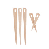 Max 5pcs wooden weaving knitting shuttle stick needle shape DIY tool 11/20cm