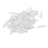 Max 50 Pieces Blank Rectangle Bezel Glue On Bails Charm Pendant Cabochon DIY