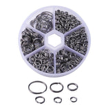 Max 600Pcs Key Link Rings Bulk for Keychain Attachment Jewel Making Organization