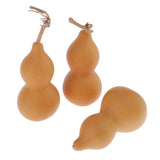 Max 3 Pieces Natural Gourds Unpainted Crafts Home Key Chain Hanging Ornament