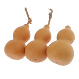 Max 3 Pieces Natural Gourds Unpainted Crafts Home Key Chain Hanging Ornament