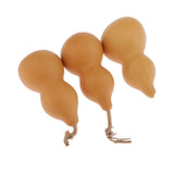 Max 3 Pieces Natural Gourds Unpainted Crafts Home Key Chain Hanging Ornament