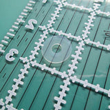 Maxbell 5 Sheet Silicone Gel Ruler Grips Non Slip Adhesive Rings Sewing Craft Clear