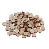 Max 100x Unfinished Wooden Shaped Embellishments Crafts Tags Wedding Party