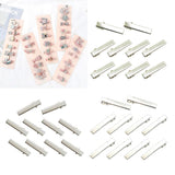 Maxbell 10Piece Alligator Hair Clip Flat Single Prong Hair Clip DIY Headdress 3.2cm