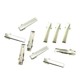 Maxbell 10Piece Alligator Hair Clip Flat Single Prong Hair Clip DIY Headdress 3.2cm