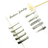 Maxbell 10Piece Alligator Hair Clip Flat Single Prong Hair Clip DIY Headdress 3.2cm