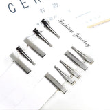 Maxbell 10Piece Alligator Hair Clip Flat Single Prong Hair Clip DIY Headdress 3.5cm
