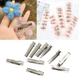 Maxbell 10Piece Alligator Hair Clip Flat Single Prong Hair Clip DIY Headdress 3.5cm