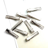 Maxbell 10Piece Alligator Hair Clip Flat Single Prong Hair Clip DIY Headdress 3.5cm