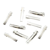 Maxbell 10Piece Alligator Hair Clip Flat Single Prong Hair Clip DIY Headdress 4cm