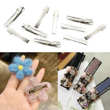 Maxbell 10Piece Alligator Hair Clip Flat Single Prong Hair Clip DIY Headdress 4cm