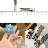 Maxbell 10Piece Alligator Hair Clip Flat Single Prong Hair Clip DIY Headdress 4cm