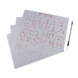 Maxbell 6Sheets Cloth Water Chinese Calligraphy Kanji Notebook Mat DIY Painting