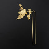 Maxbell Antique Phoenix Alloy Hair Pin Sticks Chinese Hair Clip DIY Hair Accs Golden