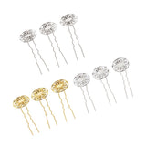 Maxbell 3Pieces Wave U Shaped Hair Pins Hair Clip Bridal Hair Styling Tool Silver