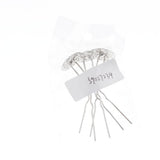 Maxbell 3Pieces Wave U Shaped Hair Pins Hair Clip Bridal Hair Styling Tool Silver