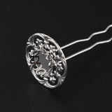Maxbell 3Pieces Wave U Shaped Hair Pins Hair Clip Bridal Hair Styling Tool Silver